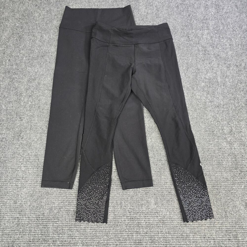 Lululemon Leggings Women 6 Black Wunder Train And Tight Stuff II Crop Lot of 2